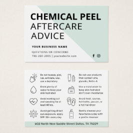 ケミカルモダンピールアフターケア指示カード