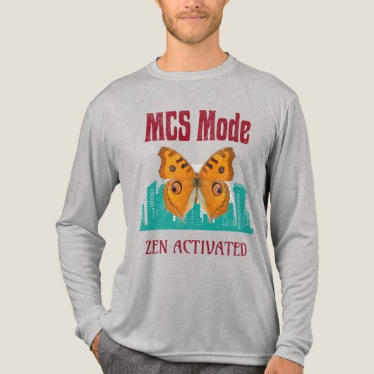 ケミカル感覚過敏症(MCS)啓発 MCSモード トライブレンドTシャツ (正面)