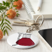 ケミストケミストケミストビーカーテスト管ソリューション キーホルダー (側面)