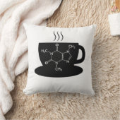 ケミストリー カフェイン 分子 クッション (ブランケット)