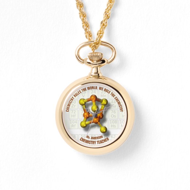 ケミストリー・スクール・カレッジまたは大学先生 腕時計 (正面)