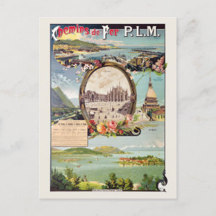 ケミンズデファーPLMイタリアVintage Poster 1895 ポストカード