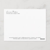 ケミンデュクール ポストカード (裏面)