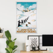 ケミン・デ・ファー・マルティニー・オルシエール,シュウィズ,鉄道 ポスター (ホームオフィス)