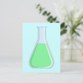 ケミー・エレンメイヤー・コルベン化学フラスコ ポストカード (スタンド正面)