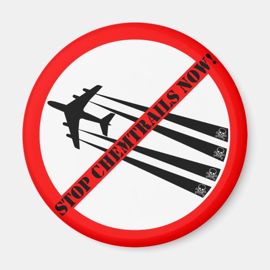 ケムトレイルなし マグネット (正面)