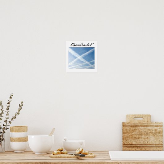ケムトレイル？ ポスター (キッチン)