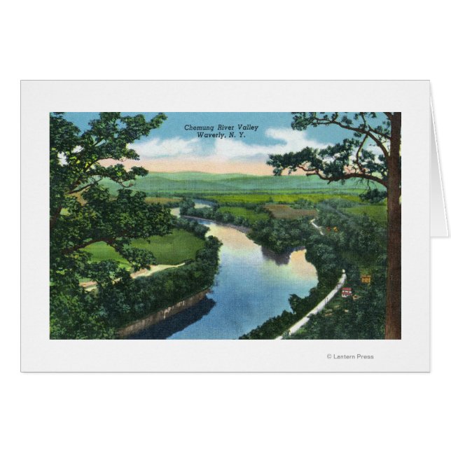 ケムン川渓谷の空中表示 (正面横)