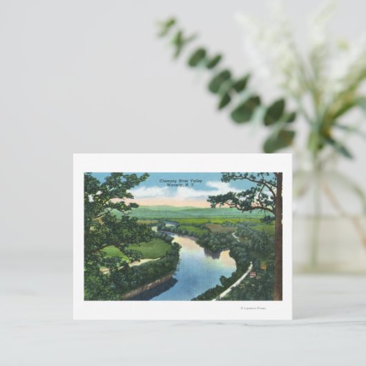 ケムン川渓谷の空中表示 ポストカード (スタンド正面)