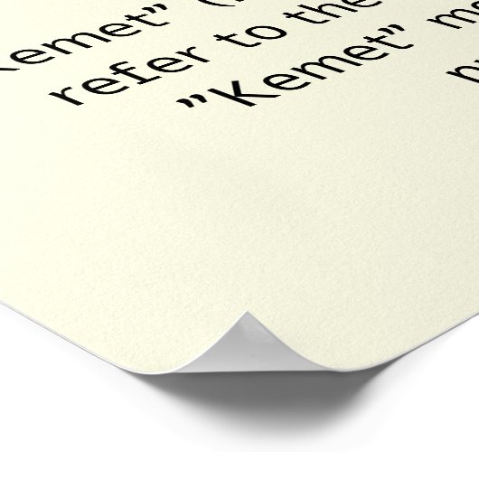 ケメット ポスター (角)