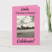 ケモが祝済んだ!乳がんの支援 カード (正面)