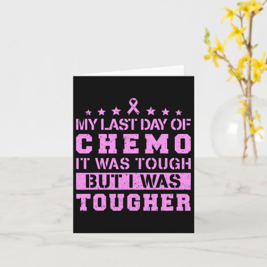 ケモの最後の日は大変だったが、私はもっと厳しかった カード (黄色い花)