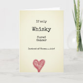 ケモもしの代わりにウィスキーががん治癒のみ カード (正面)
