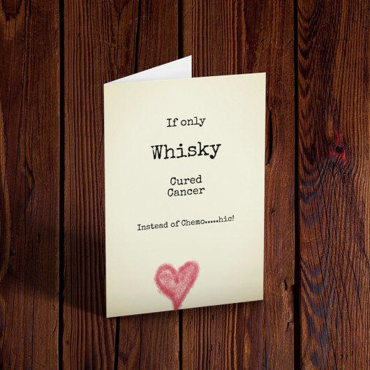 ケモもしの代わりにウィスキーががん治癒のみ カード