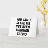 ケモを通して私を怖がらせることはできない カード (黄色い花)