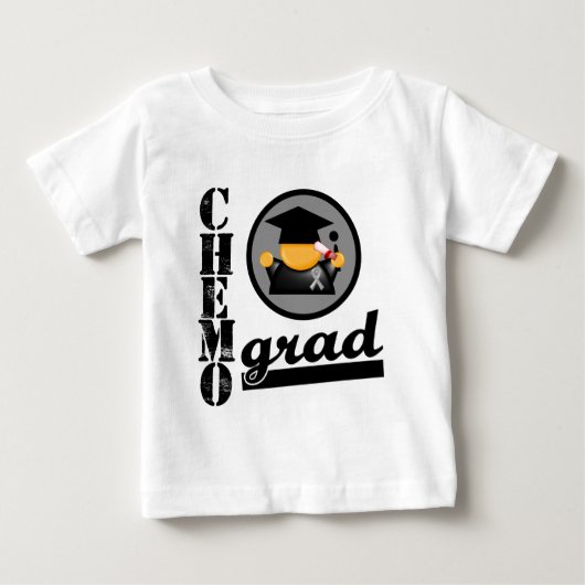 ケモグラード脳癌リボン ベビーTシャツ (正面)