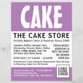 ケモダンーキはっきりしたリー，ケーキスト広告アズ チラシ (正面)