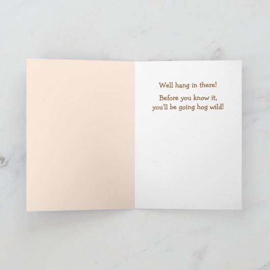 ケモ勇気付けられるおもしろいピグカード カード (内部)