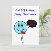 ケモ患者のケモパーティの招待状の終了 招待状 (スタンド正面)