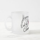 ケモ・マグの最後、ピンクの白と黒のマグ。 フロストグラスマグカップ (左)