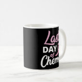 ケモKリボン回復の最後の日の乳癌 コーヒーマグカップ (正面右)