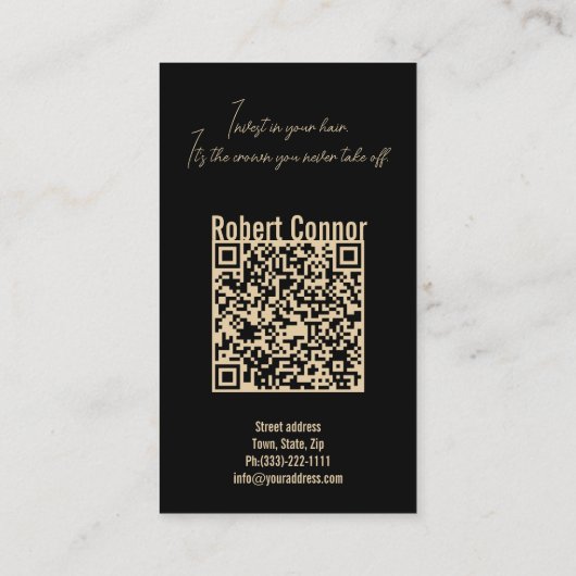 ケラチントリートメント滑らかで光沢のあるヘアスタイル 名刺 (裏面)