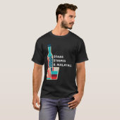 ケラマラアリおもしろいワイン7月4日ハゲート Tシャツ (正面フル)
