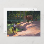 ケララバックウォーターズインド1996 ポストカード (正面/裏面)