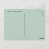 ケララ・インドのヤシ ポストカード (裏面)