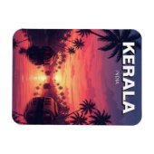 ケララ・インドの夕日 マグネット (横)