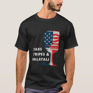 ケララ・マラヤリ・ワイン・フォース・オブ・ジュライ・セレブレーション Tシャツ