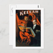 ケラーザマジシャンヴィンテージ魔法 ポストカード (正面/裏面)