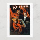 ケラーザマジシャンヴィンテージ魔法 ポストカード (正面)
