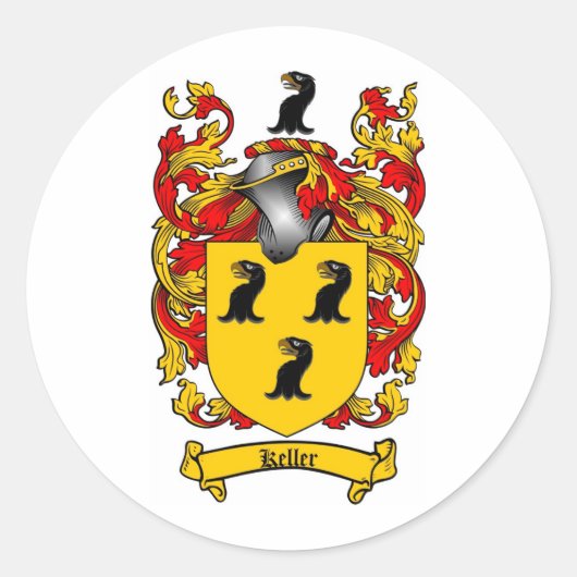 ケラー家紋 – ケラーコートオブアームズ ラウンドシール (正面)