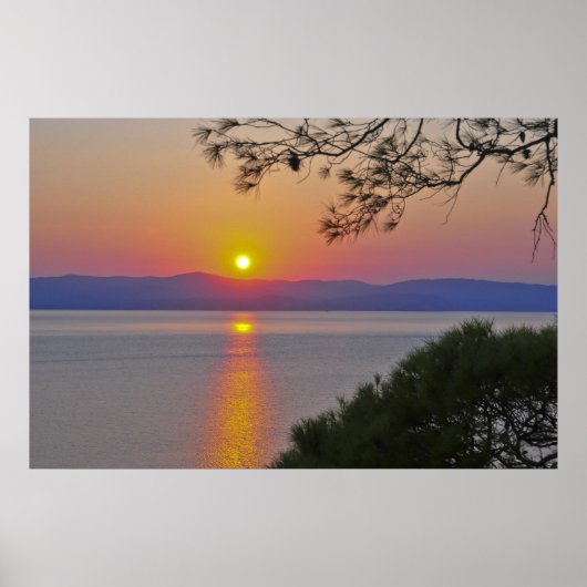 ケリア上空の夕日2 ポスター (正面)