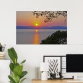 ケリア上空の夕日2 ポスター (ホームオフィス)