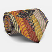 ケリュケイオンが付いている医者のタイ ---ユニークなギフト ネクタイ (ロール)