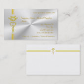 ケリュケイオンが付いている医薬品-デザインをきれいにして下さい 名刺 (正面/裏面)