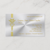 ケリュケイオンが付いている医薬品-デザインをきれいにして下さい 名刺 (正面)