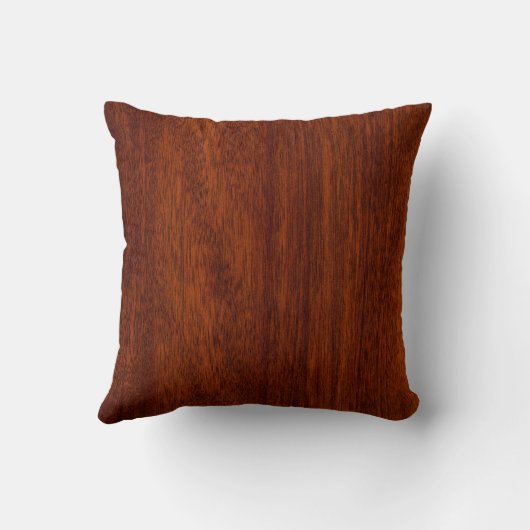 ケリュケイオンの医学の記号のマホガニーのプリントのような銀 クッション (裏面)