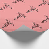 ケリュケイオンの医学の記号| RNのナースの卒業BSN ラッピングペーパー (角)