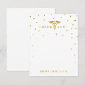 ケリュケイオンの卒業パーティーのサンキューカード ノートカード (正面/裏面)