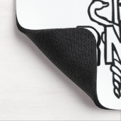 ケリュケイオンRNのロゴの公認看護師 マウスパッド (コーナー)