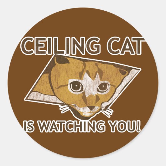 ケリング・キャットが見てる！ ラウンドシール (正面)