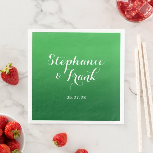 ケリーからフォレストへの緑のグラデ結婚ーション (インサイチュ)