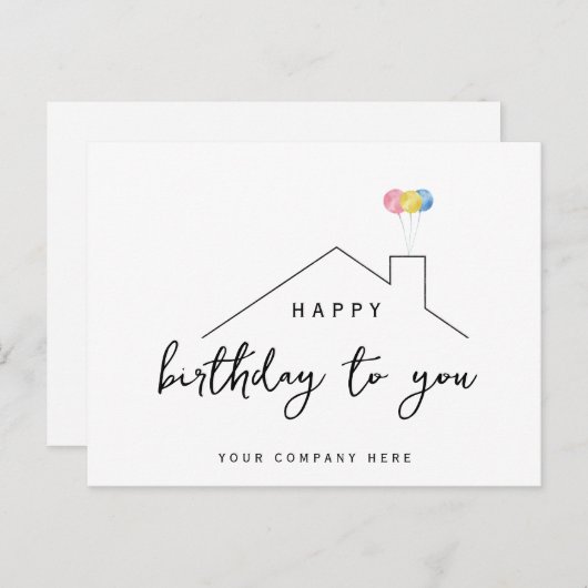 ケリーのカスタム誕生日カード ポストカード (正面/裏面)