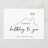 ケリーのカスタム誕生日カード ポストカード (正面)