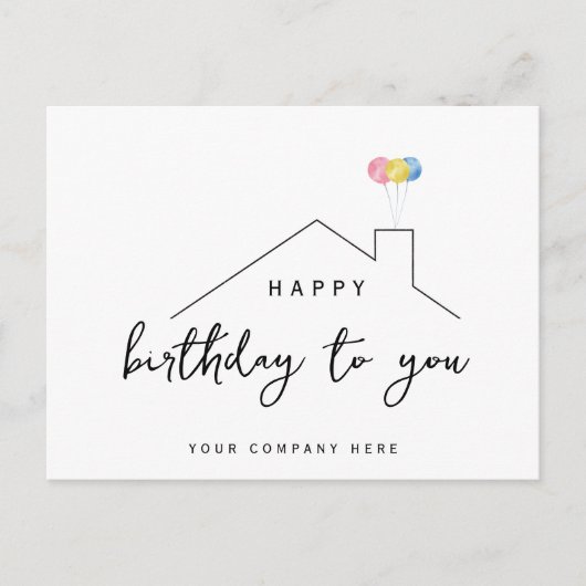 ケリーのカスタム誕生日カード ポストカード (正面)