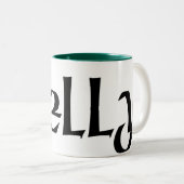 ケリーのケルト族のドラゴンのマグ ツートーンマグカップ (正面右)