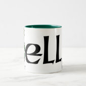 ケリーのケルト族のドラゴンのマグ ツートーンマグカップ (中央)